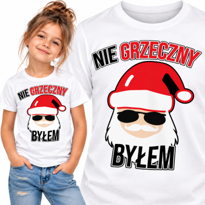 KOSZULKA DZIECIĘCA ŚWIĄTECZNA NIE GRZECZNY